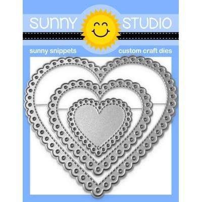 Sunny Studio Dies - Scalloped Heart